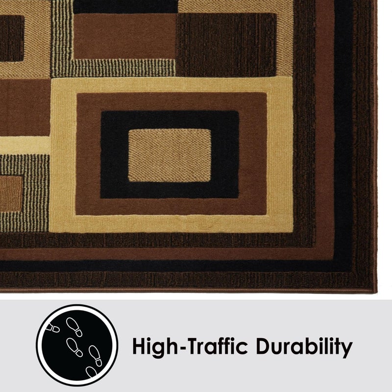 Home Dynamix Catalina Virginia Abstract Area Rug, Geometric Black/Brown 3'3"x5'2" - Image 5